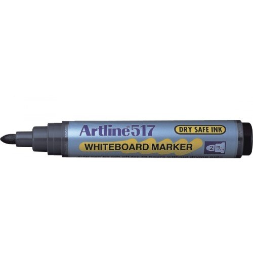 Whiteboard marker varf rotund, 2.0mm, corp plastic, ARTLINE 517 - albastru