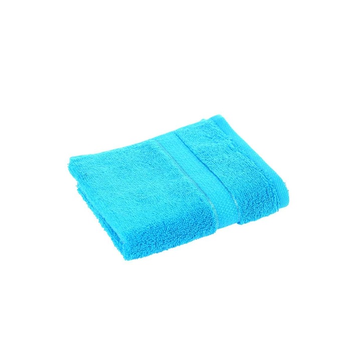 Prosop servetel din bumbac pentru fata, 30x50 cm, PRESTIJ TURCOAZ INCHIS, Ozdilek