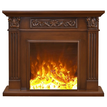 Semineu electric Valencia maro, Dimensiuni (IxLxA) 1020x1200x330 mm, Efect 3D, Telecomanda Semineu electric Valencia maro, Dimensiuni (IxLxA) 1020x1200x330 mm, Efect 3D, Telecomanda