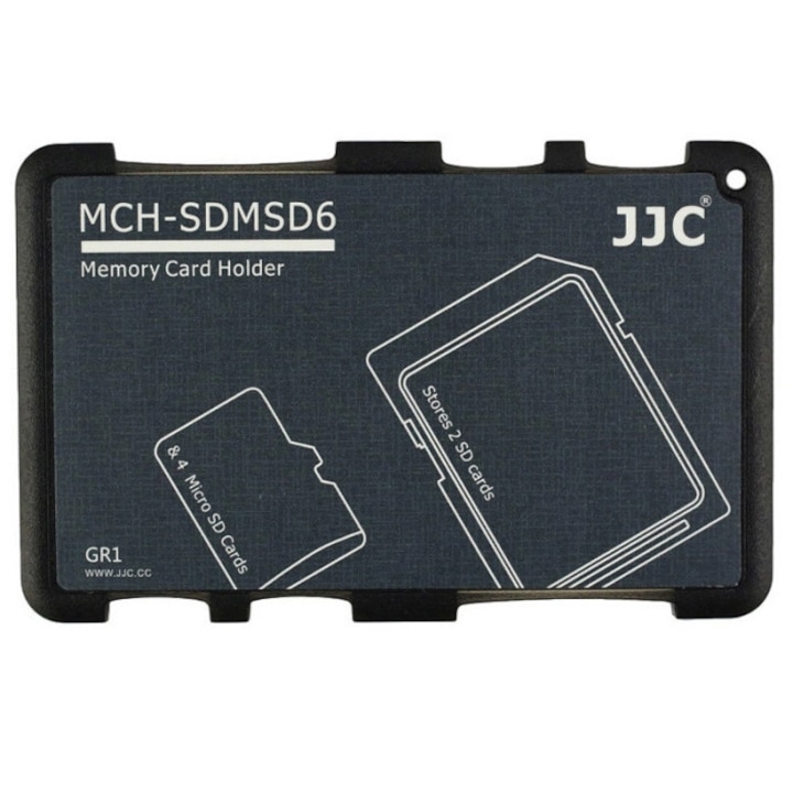 Калъф за MicroSD / SDHC / SD карта с памет, JJC, 98 x 55 x 4 мм