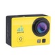 Camera video sport de actiune Q3H 4K ULTRA HD GALBENA, WIFI, cu toate accesoriile de prindere incluse, Subacvatica 30m
