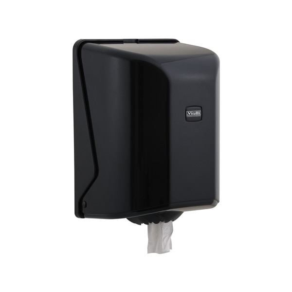 Dispenser rola prosop derulare centrala -midi , negru, Vialli