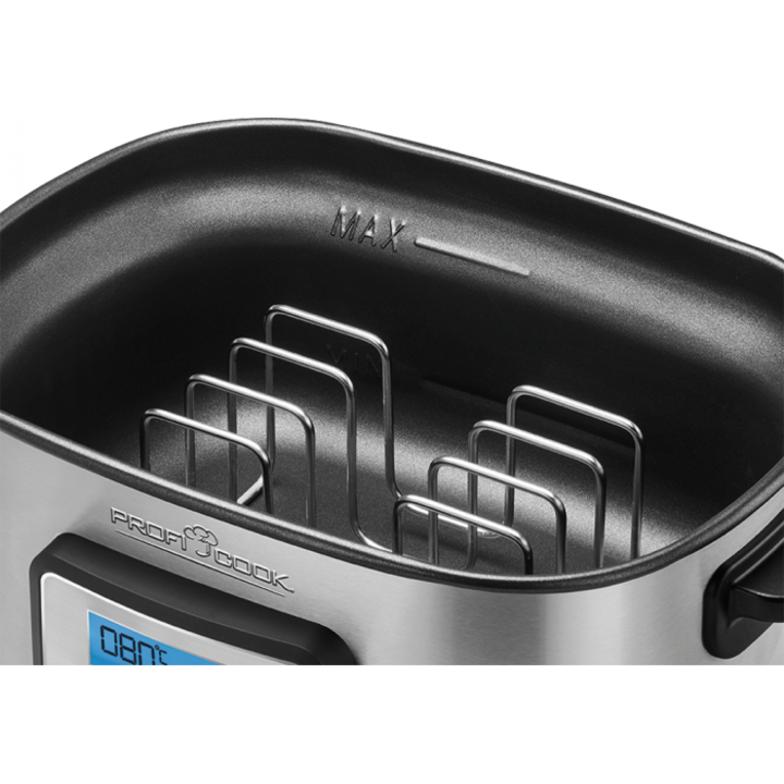 Multicooker, Profi Cook, Sous-vide, 520 W, LCD, 8.5 l, Negru/Argintiu