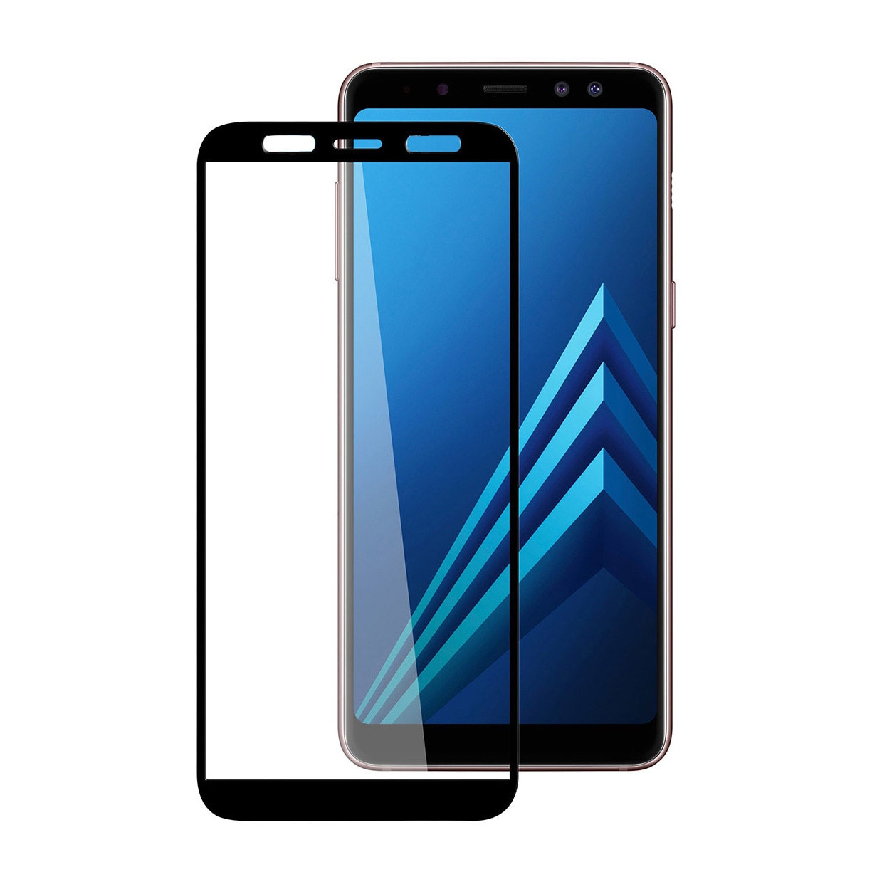Folie de protectie 3D Samsung Galaxy J8 2018 , Negru, FULL SCREEN,Tempered Glass, Antisoc, Viceversa