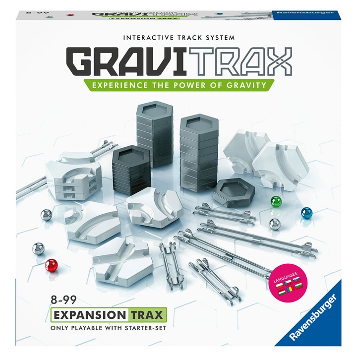 Gravitrax kiegészítő készlet, extra sín