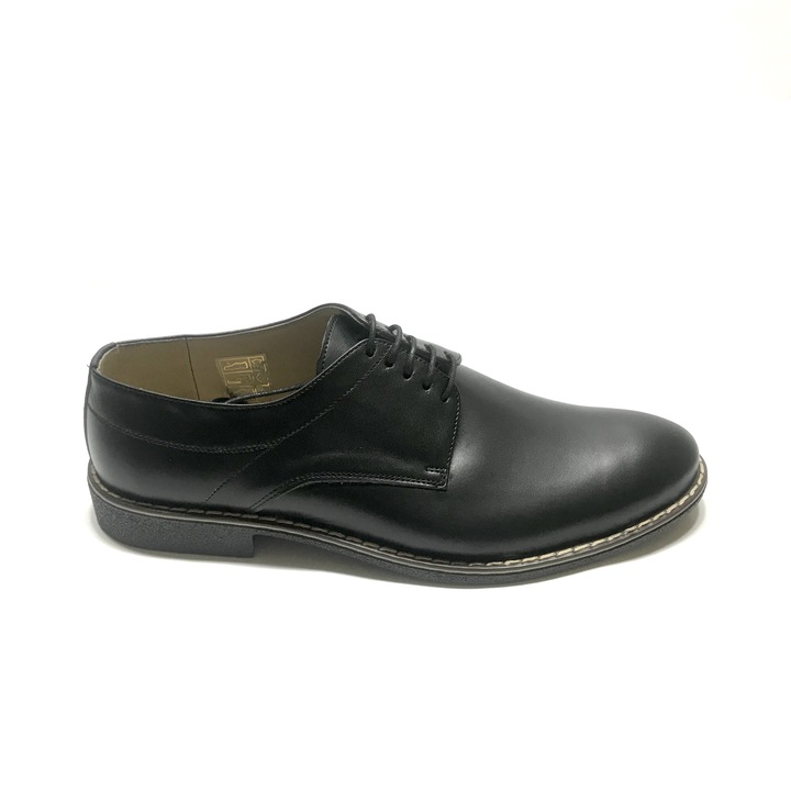 Ежедневни мъжки обувки 316, черни, естествена кожа