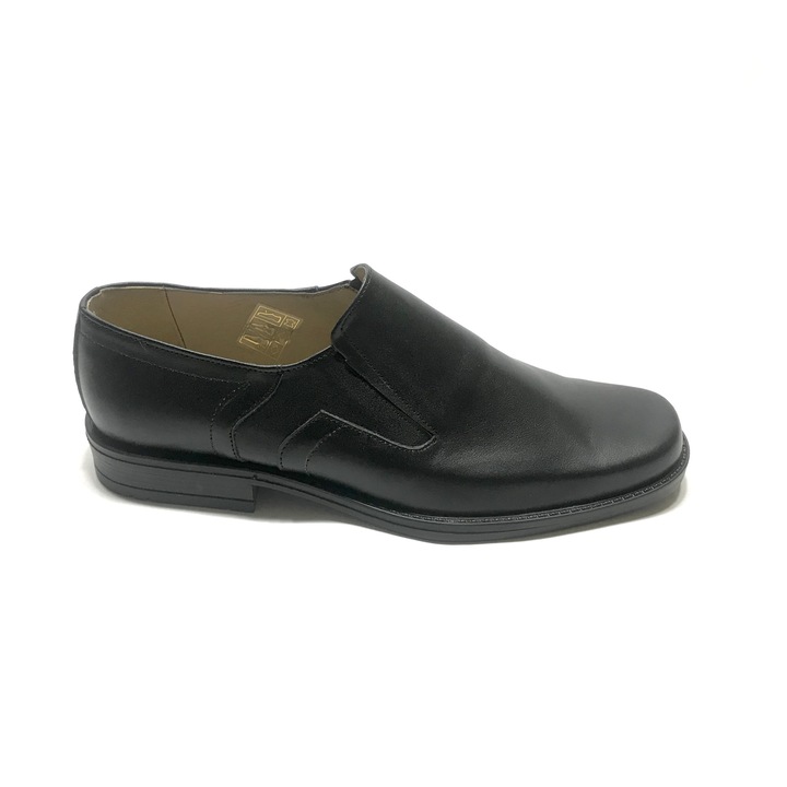 Елегантни мъжки обувки 07N, черни, естествена кожа