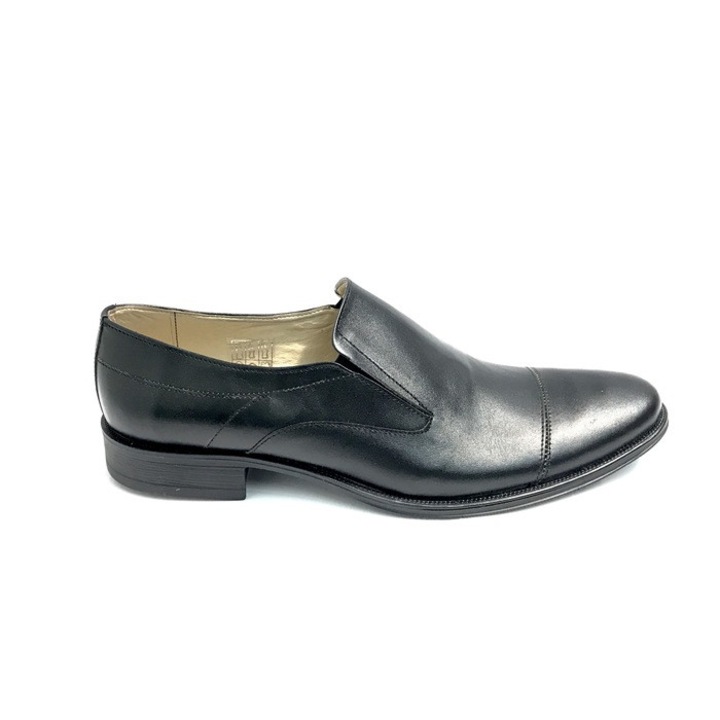 Елегантни мъжки обувки 817, черни, естествена кожа