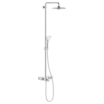 Sistem de dus/cada cu termostat Grohe Euphoria SmartControl 260 Mono, montare aparenta, butoane push&turn, dus de mana inclus, 3 functii, diverter cada, CoolTouch, etajera, anti-calcar, crom Sistem de dus/cada cu termostat Grohe Euphoria SmartControl 260 Mono, montare aparenta, butoane push&turn, dus de mana inclus, 3 functii, diverter cada, CoolTouch, etajera, anti-calcar, crom