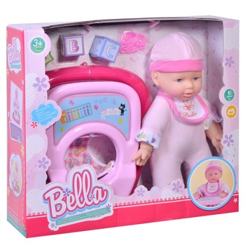 Papusa Jucarie cu Premergator si hainute detasabile , 38 cm , pentru copii Papusa Jucarie cu Premergator si hainute detasabile , 38 cm , pentru copii