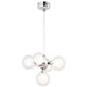 Pendul LED intagrat Rabalux Briella, 28W, 370 lm, lumina alba rece, Metal/Sticla