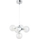 Pendul LED intagrat Rabalux Briella, 28W, 370 lm, lumina alba rece, Metal/Sticla