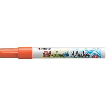 Marker pentru tabla de sticla ARTLINE Glassboard, varf rotund 2.0mm - portocaliu fluorescent Marker pentru tabla de sticla ARTLINE Glassboard, varf rotund 2.0mm - portocaliu fluorescent