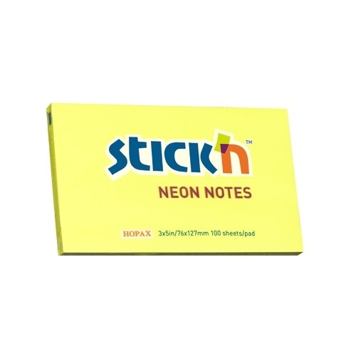 Notes autoadeziv 76 x 127 mm, 100 file, Stick