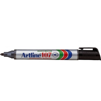 Permanent marker varf rotund, 1.5mm, corp plastic, ARTLINE 107 - negru Permanent marker varf rotund, 1.5mm, corp plastic, ARTLINE 107 - negru