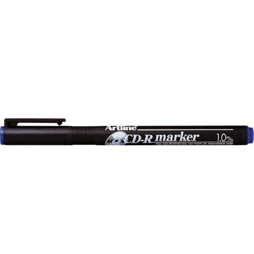 Marker pentru CD/DVD-uri, varf rotund 0.5mm, corp plastic, ARTLINE 883 - albastru