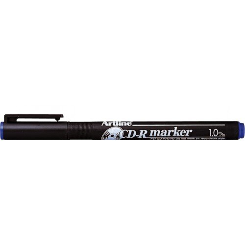 Marker pentru CD/DVD-uri, varf rotund 0.5mm, corp plastic, ARTLINE 883 - negru