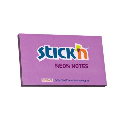 Notes autoadeziv 76 x 127 mm, 100 file, Stick
