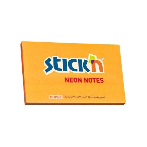 Notes autoadeziv 76 x 127 mm, 100 file, Stick