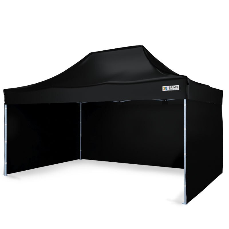 Cort pavilion pliabil 3x4,5m – negru otel exclusiv