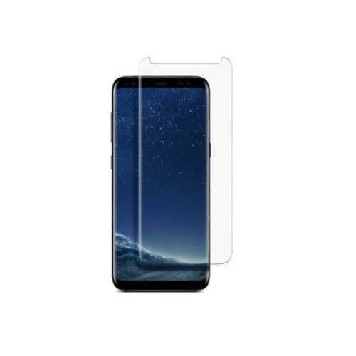 Folie securizata 3D Compatibila cu husa Samsung Galaxy S8 Transparent Taiat