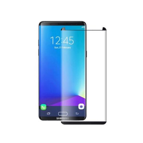 Folie securizata Full Glue Samsung Galaxy Note 8 Negru Taiat
