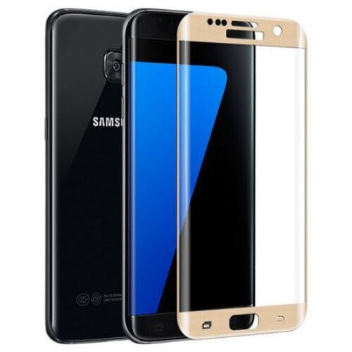 Folie securizata 3D Full Screen Samsung Galaxy S7 Edge Aurie/Gold