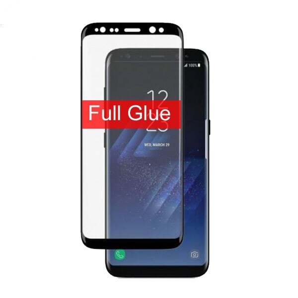 Set 2 folii de sticla Samsung Galaxy S8, MyStyle 5D FULL GLUE Black