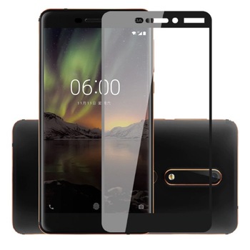 Folie sticla 9H 3D full cover Nokia 6.1 (2018), Black Folie sticla 9H 3D full cover Nokia 6.1 (2018), Black