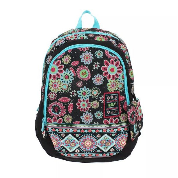Ghiozdan Morral Bellis Multicolor cu imprimeuri florale