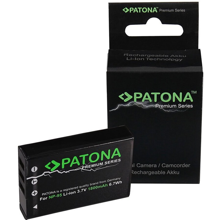 Acumulator PATONA Premium tip Fuji NP-95 F30 F31 F31fd Real 3D W1 X100