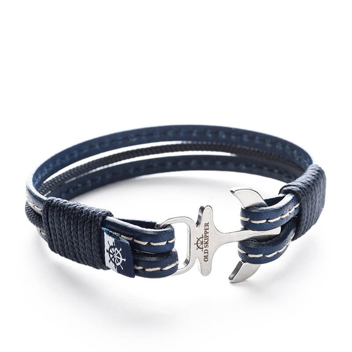 Régi Skipper karkötő, természetes bőrből, unisex, RORY