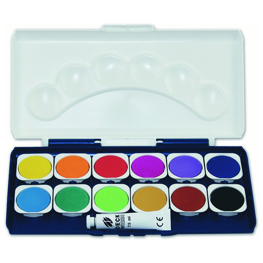 Acuarele Stylex 12 culori cu paleta incorporata