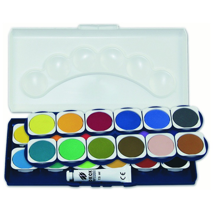 Stylex akvarell festék, beépített paletta, 24 szín