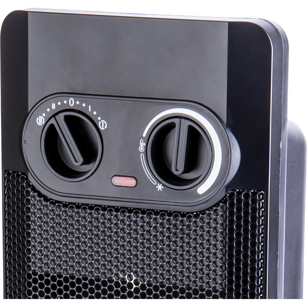 Aeroterma ceramica turn ECG KT 12, 1200/2000W, element de incalzire PTC, termostat cu reglare continua, oscilatie