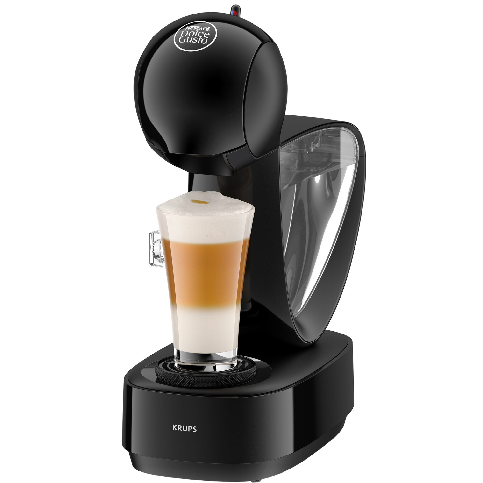 Espressor cu capsule Krups NESCAFÉ® Dolce Gusto® Infinissima KP170831 1500 W, 15 bari, functie eco, capacitate rezervor 1.2 L, negru intens
