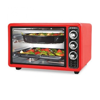 Cuptor electric cu termostat Harlem® Asel, 1300W, 33L, Rosu Cuptor electric cu termostat Harlem® Asel, 1300W, 33L, Rosu