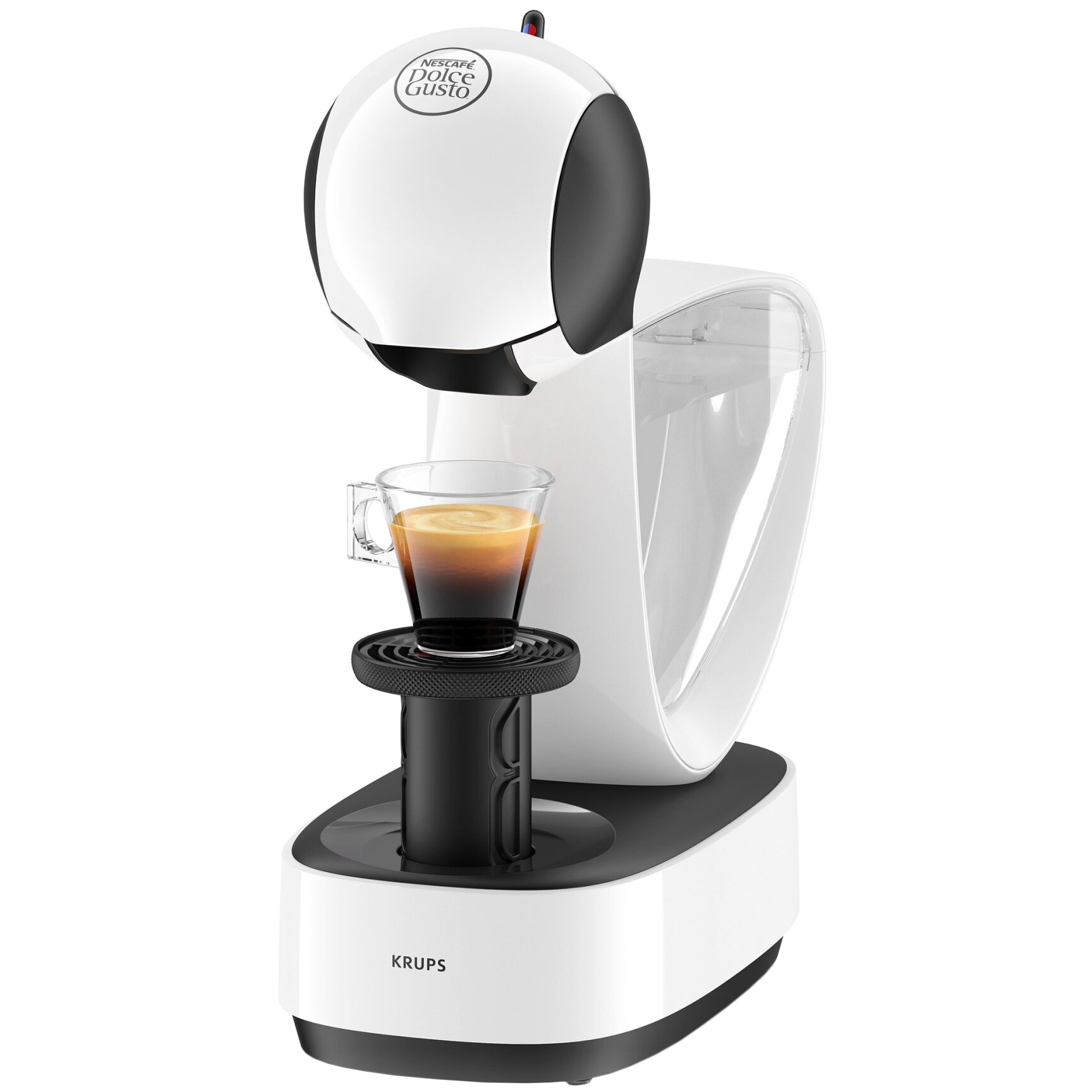Espressor cu capsule Krups NESCAFÉ® Dolce Gusto® Infinissima KP170110, 1500 W, 15 bari, functie eco, capacitate rezervor 1.2 L, alb intens
