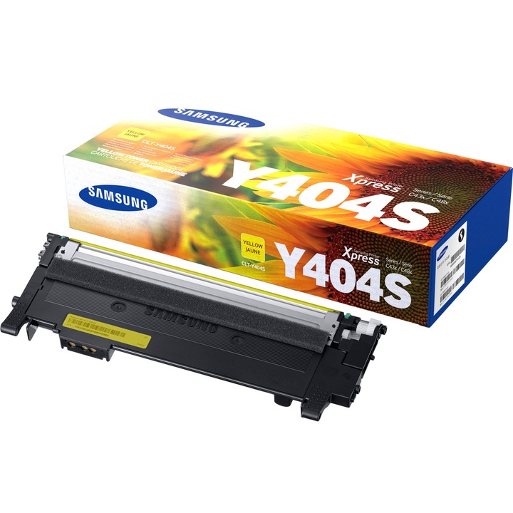 HP eredeti toner SU444A, CLT-Y404S, yellow, 1000 oldal nyomtatására elegendő Y404S, Samsung Xpress SL-C430, SL-C480