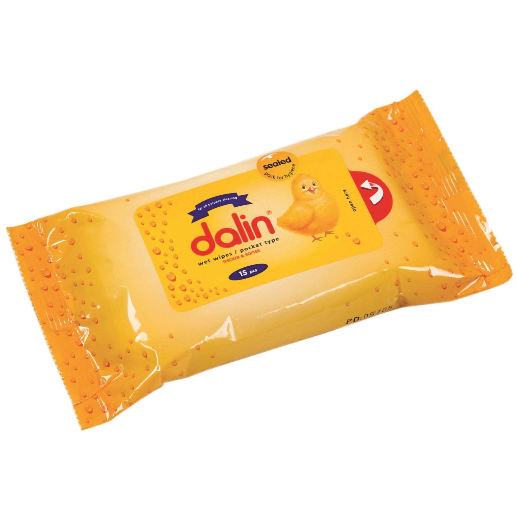 Servetele umede buzunar DALIN,15buc