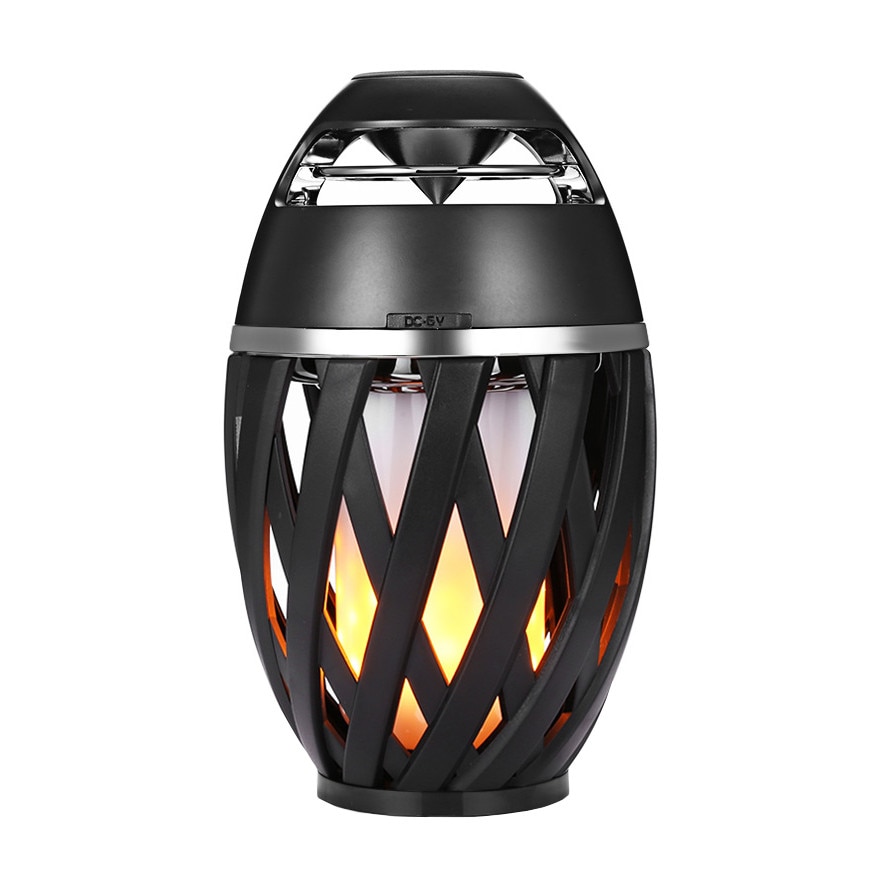 Boxa Bluetooth cu joc de lumini LED tip flacara, baterie 2000 mAh, autonomie 5-15h