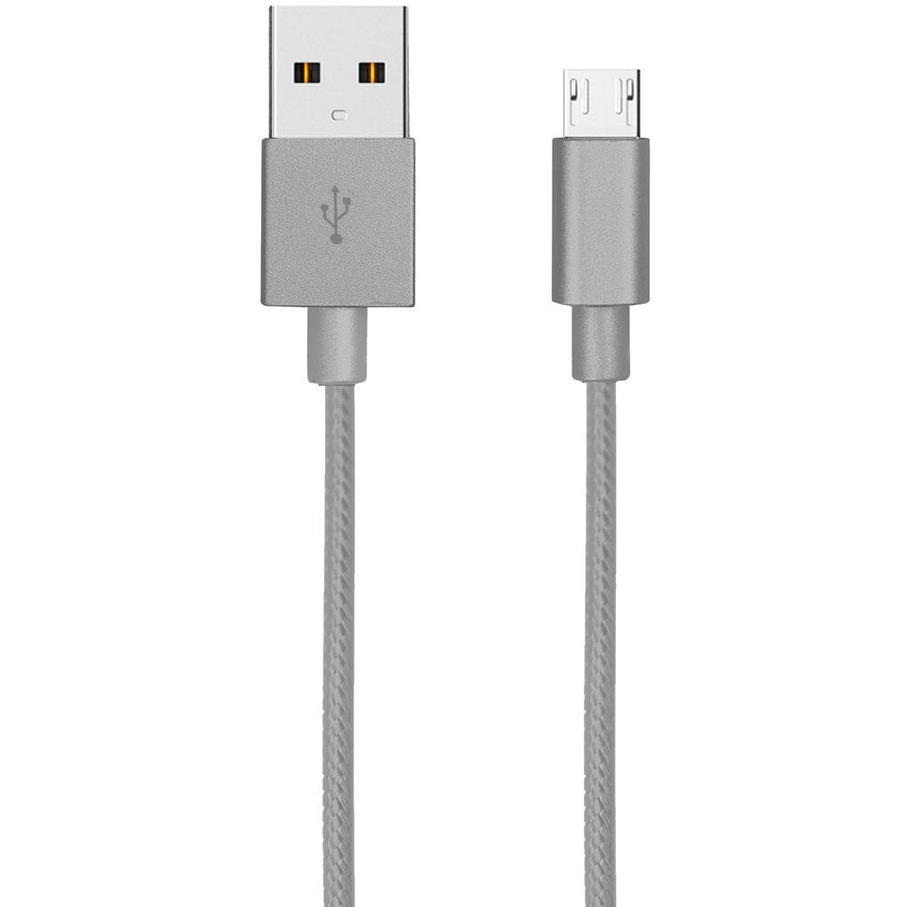 Cablu impletit AKASHI Micro USB Grey