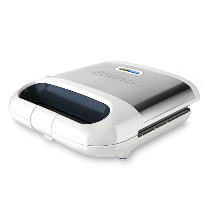 TAURUS Phoenix Legend - Szendvicssütő, 800 W,Szendvics és Grill, grill felületek, fehér / rozsdamentes acél