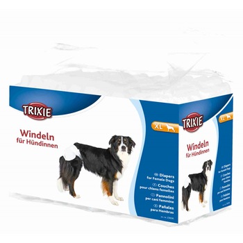 Scutece Trixie Pentru Caini Femele XL 40-58 cm 12 buc/set 23636 Scutece Trixie Pentru Caini Femele XL 40-58 cm 12 buc/set 23636