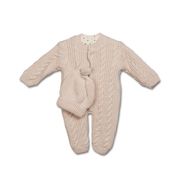 Salopeta tricotata fete 1727 Roz, 3-6 luni Salopeta tricotata fete 1727 Roz, 3-6 luni