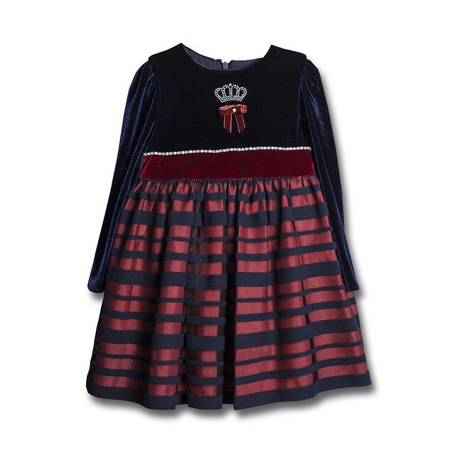 Rochie fete Queen 15012 Bleumarin