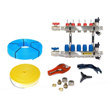 Kit incalzire prin pardoseala cu agent termic 100 - 120 mp Kit incalzire prin pardoseala cu agent termic 100 - 120 mp