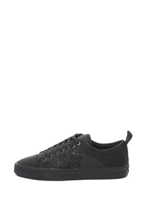 Emporio Armani, Кецове с лого, Черен, 43 - eMAG.bg