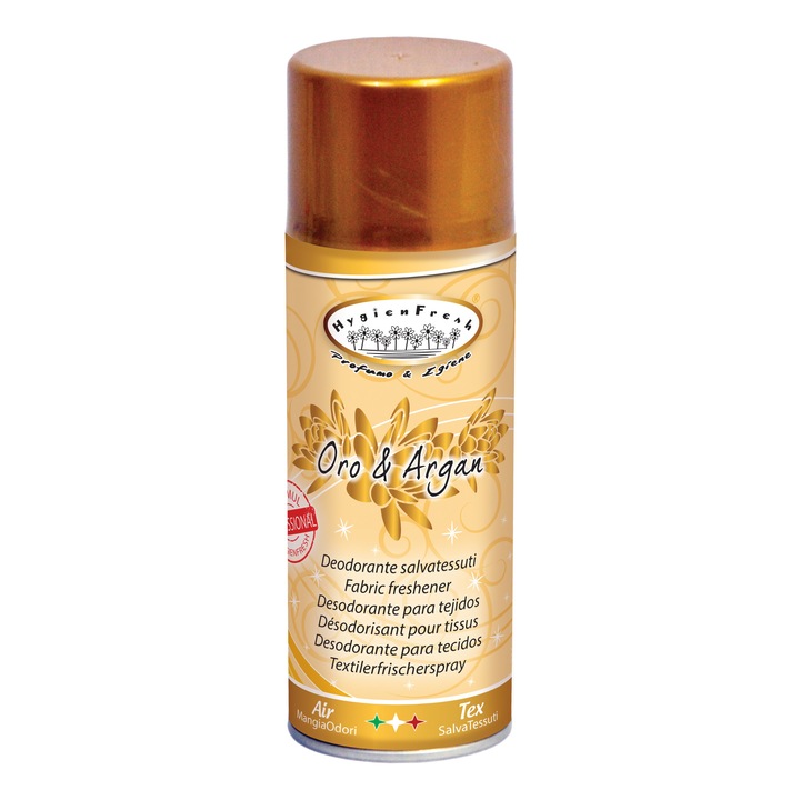 Odorizant pentru haine Hygienfresh Oro&Argan, Spray 400 ml