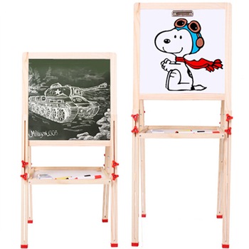 Tabla Jumbo si Sevalet 2 in 1 din lemn pentru copii, 110 cm inaltime, Krista® Tabla Jumbo si Sevalet 2 in 1 din lemn pentru copii, 110 cm inaltime, Krista®